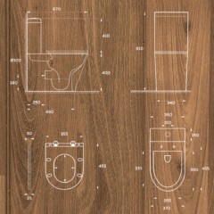 Унитаз Watersense Milana Vortex моноблок безободковый торнадо