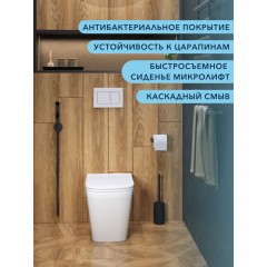 Унитаз приставной Watersense Eva HD безободковый