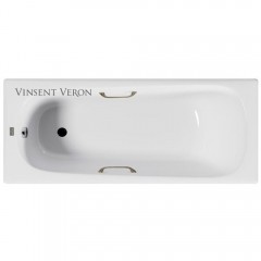 Ванна чугунная Vinsent Veron Concept VCO1607042H/VH0012BR 160x70 с ручками
