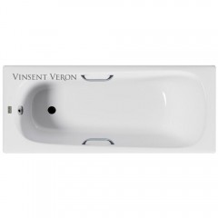Ванна чугунная Vinsent Veron Concept VCO1657042H/VH0012CH 165x70 с ручками
