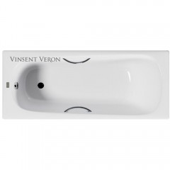Ванна чугунная Vinsent Veron Concept VCO1707042H/VH0015CH 170x70 с ручками