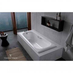 Ванна чугунная Vinsent Veron Concept VCO1707042H/VH0012GD 170x70 с ручками