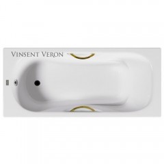 Ванна чугунная Vinsent Veron Aura VAU1707542H/VH0015GD 170x75 с ручками