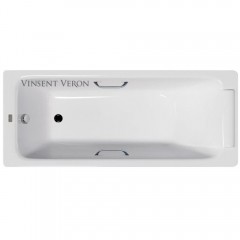 Ванна чугунная Vinsent Veron Italon VIT1707045H/VH0012CH 170x70 с ручками
