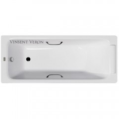 Ванна чугунная Vinsent Veron Italon VIT1707045H/VH0012BL 170x70 с ручками