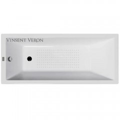 Ванна чугунная Vinsent Veron Square VSQ1707545-AS 170x75 с антискользящим покрытием