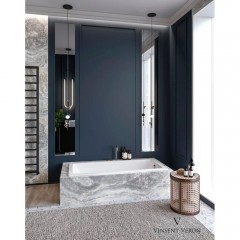 Ванна чугунная Vinsent Veron Square VSQ1707545-AS 170x75 с антискользящим покрытием