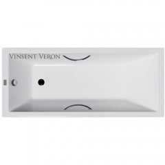 Ванна чугунная Vinsent Veron Square VSQ1707545H/E60327CH 170x75 с ручками