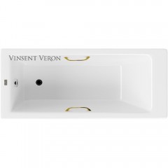 Ванна чугунная Vinsent Veron Tampa VTP1707042H/VH0012GD 170x70 с ручками