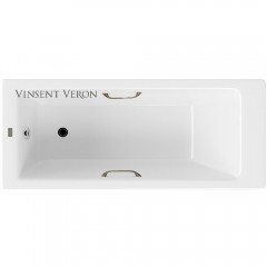 Ванна чугунная Vinsent Veron Tampa VTP1707042H/VH0012BR 170x70 с ручками