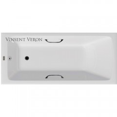 Ванна чугунная Vinsent Veron Kingston VKN1808050H/VH0012BL 180x80 с ручками