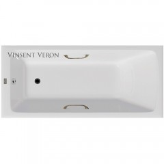 Ванна чугунная Vinsent Veron Kingston VKN1808050H/VH0012BR 180x80 с ручками