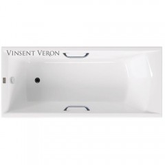Ванна чугунная Vinsent Veron Devon VDV1757545H/VH0012CH 175x75 с ручками