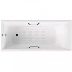 Ванна чугунная Vinsent Veron Devon VDV1807545H/VH0012CH-AS 180x75 с ручками и антискользящим покрытием