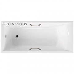 Ванна чугунная Vinsent Veron Devon VDV1908045H/VH0012BR 190x80 с ручками