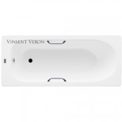 Ванна чугунная Vinsent Veron Soissons VCN1707042H/VH0012CH 170x70 с ручками
