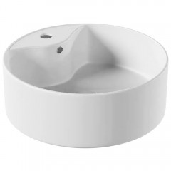 Раковина накладная Watersense Milana S D40 белый матовый
