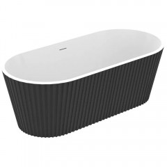 Ванна акриловая Watersense Lana 170x80 чёрный матовый