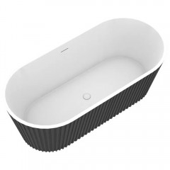 Ванна акриловая Watersense Lana 170x80 чёрный матовый