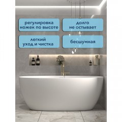 Ванна акриловая Watersense Milana Pro 170x75 белый