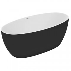 Ванна акриловая Watersense Milana 170x76 чёрный матовый