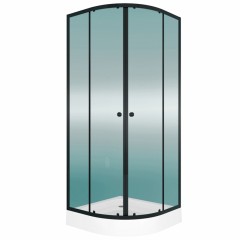 Душевой угол Watersense Milana 80 чёрный матовый