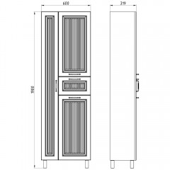 Пенал ASB-Mebel Даниэла 60