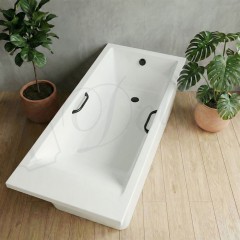 Ванна из литьевого мрамора Delice France Diapason Ultra 150x70 DLR330047RB-G с ручками