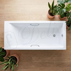 Ванна из литьевого мрамора Delice France Diapason Ultra 180x80 DLR330052R-G с ручками