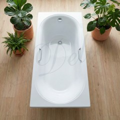 Ванна из литьевого мрамора Delice France Dolce 170x75 DLR330059R-G с ручками