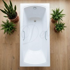 Ванна из литьевого мрамора Delice France Veneto 170x75 DLR330061R-G с ручками