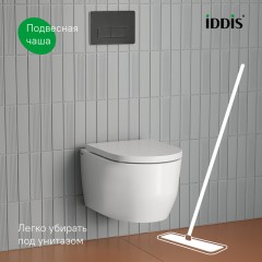 Унитаз подвесной Iddis Aiger AIGRDSEi25 безободковый торнадо