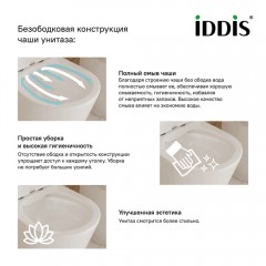 Унитаз подвесной Iddis Bild BILRDSEi25 безободковый