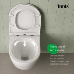 Унитаз подвесной Iddis Blanco BLARNSEi25 безободковый