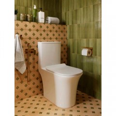 Унитаз Stworki Олланд S01406WH моноблок безободковый торнадо