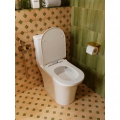 Унитаз Stworki Олланд S01406WH моноблок безободковый торнадо