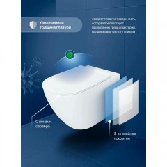 Унитаз подвесной Stworki Готланд S13401WH безободковый