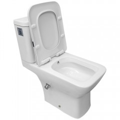 Унитаз Bloomix Bravos MT3127TSB/UF1 безободковый торнадо с функцией биде и смесителем