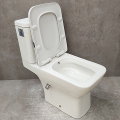 Унитаз Bloomix Bravos MT3127TSB/UF1 безободковый торнадо с функцией биде и смесителем