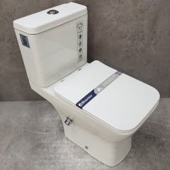 Унитаз Bloomix Bravos MT3127TSB/UF1 безободковый торнадо с функцией биде и смесителем