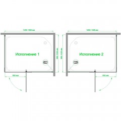 Душевое ограждение Royal Bath RB1130HPVD-T-CH