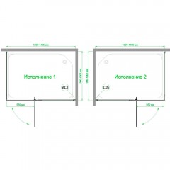 Душевое ограждение Royal Bath RB1140HPVD-C-CH