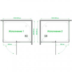 Душевое ограждение Royal Bath RB9120HPVD-T-CH