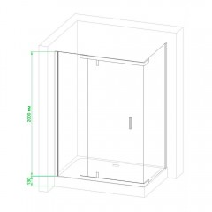 Душевой угол Royal Bath RB9140HPV-C