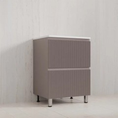 Тумба с раковиной Style Line Марокко 60 напольная тауп тёмный