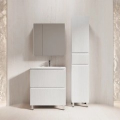 Тумба с раковиной Style Line Марокко 70 напольная белый матовый