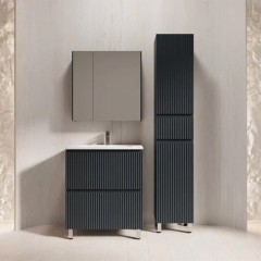 Тумба с раковиной Style Line Марокко 70 напольная графит