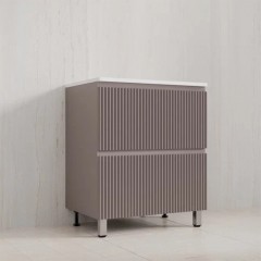 Тумба с раковиной Style Line Марокко 70 напольная тауп тёмный