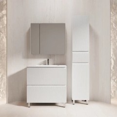 Тумба с раковиной Style Line Марокко 80 напольная белый матовый