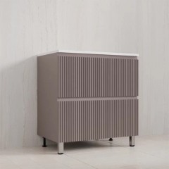 Тумба с раковиной Style Line Марокко 80 напольная тауп тёмный